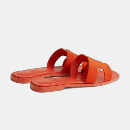 Hermes - Claquettes Orange Corail