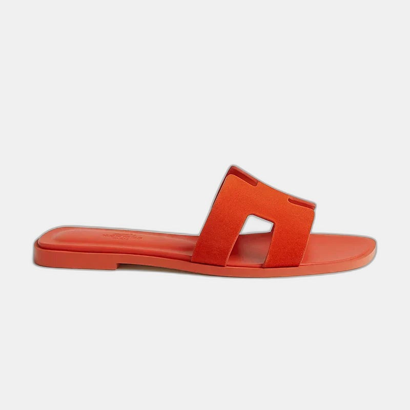 Hermes - Claquettes Orange Corail