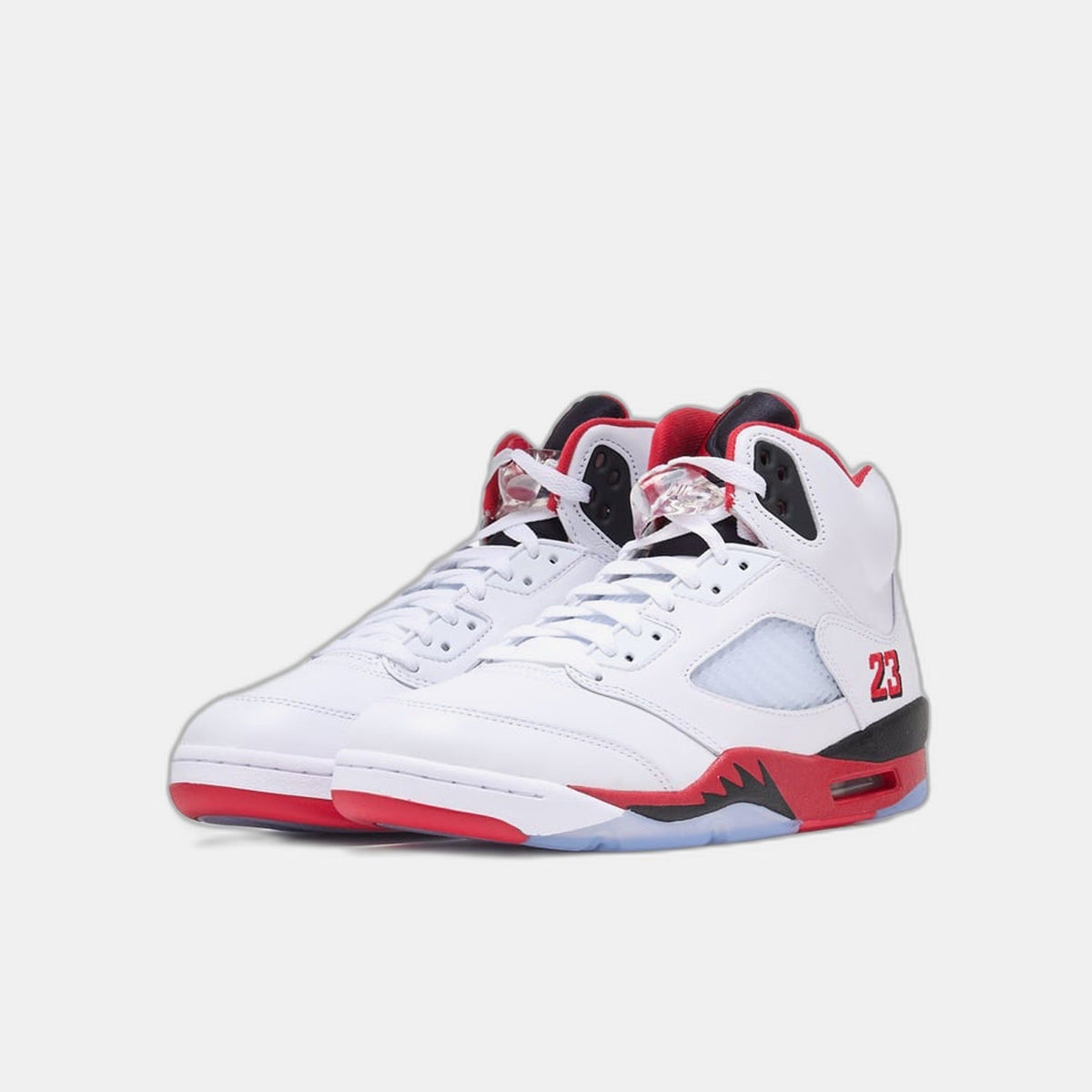 Jordan 5 Retro Fire Red Black Tongue