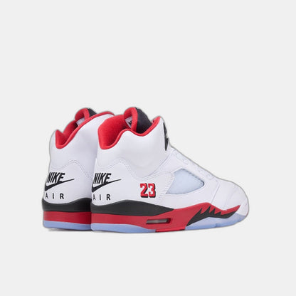 Jordan 5 Retro Fire Red Black Tongue