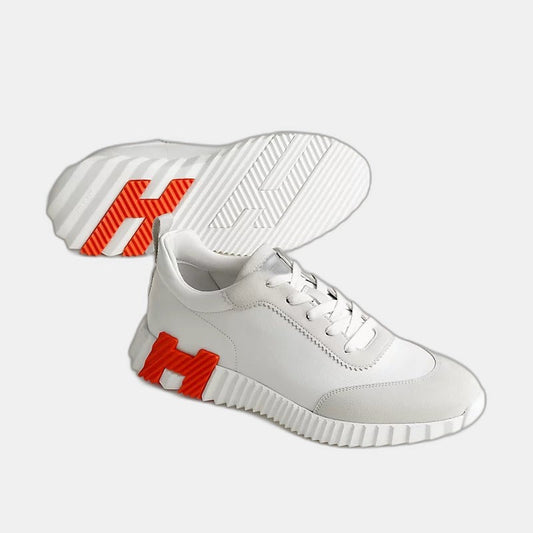 Sneakers Hermès blanc / orange