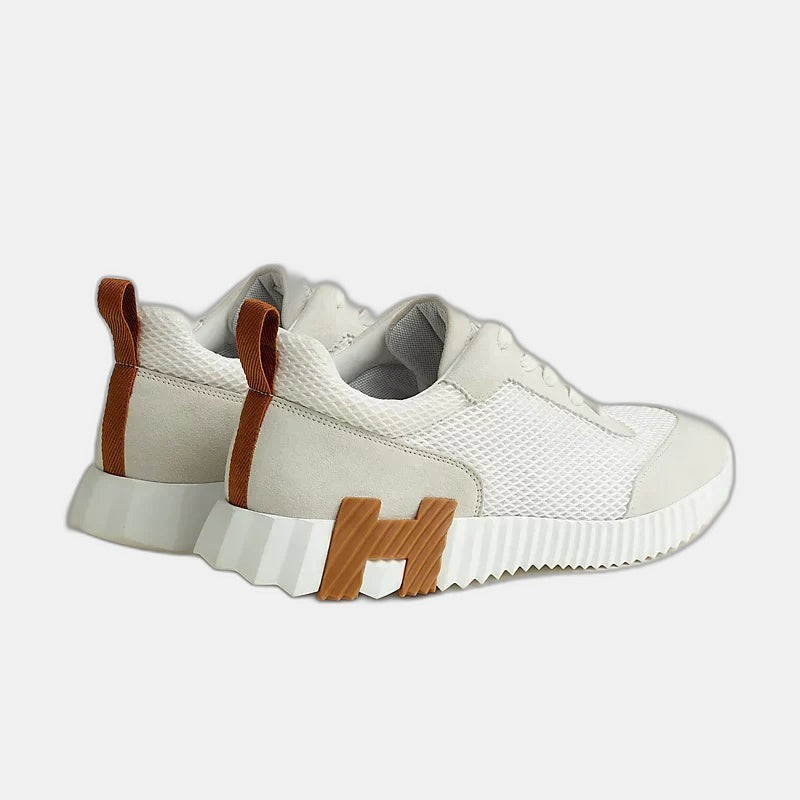 Hermès Bouncing blanc/maron/noir