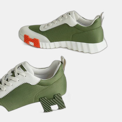 Sneakers Hermès matcha / blanc