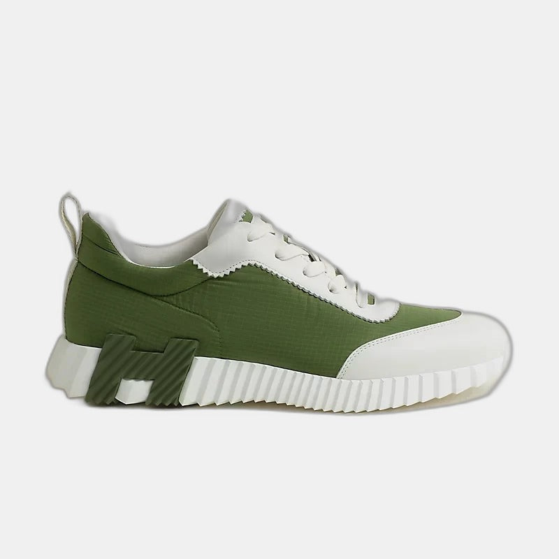 Sneakers Hermès matcha / blanc