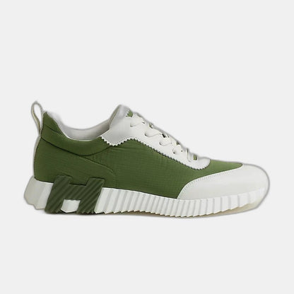 Sneakers Hermès matcha / blanc