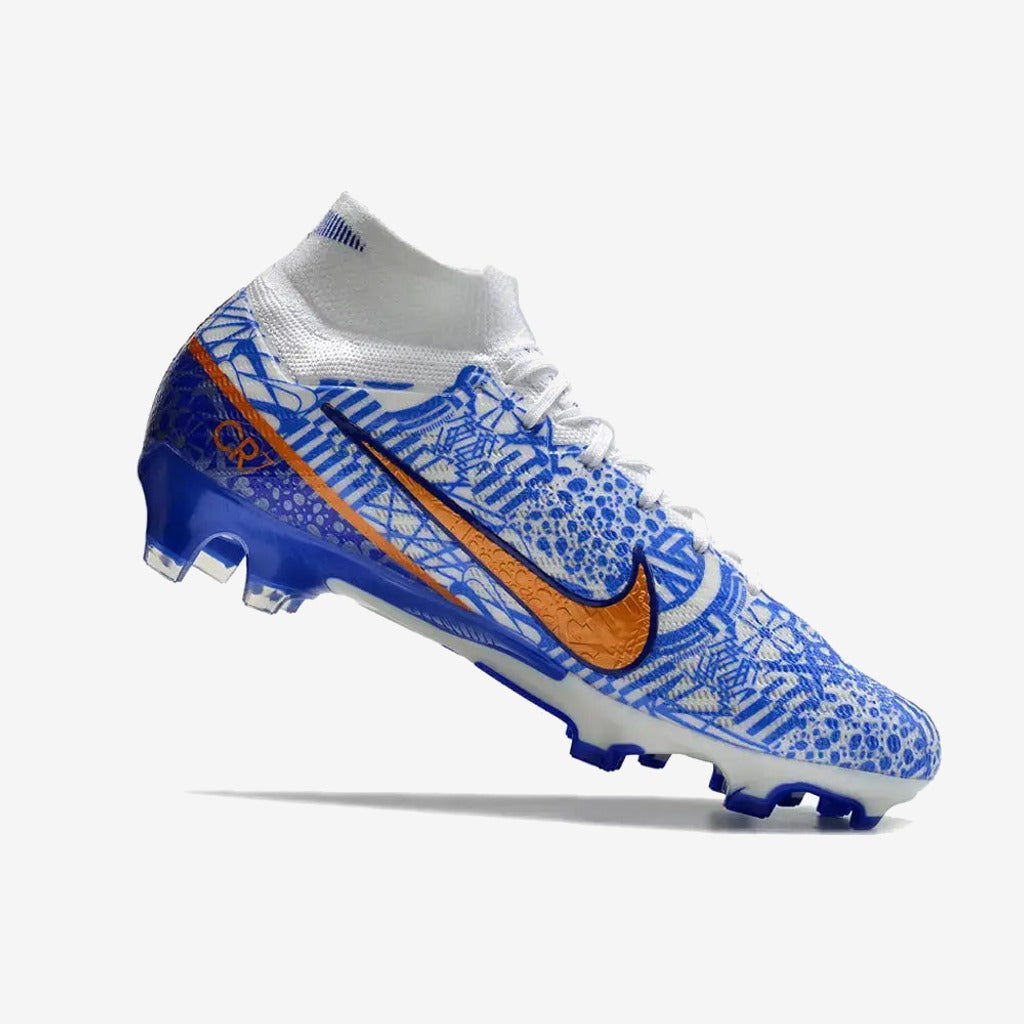 Nike Superfly 9 Elite CR7 FG 'Azulejo' Bleu/Doré