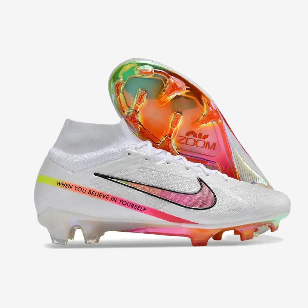 Nike Superfly 9 Elite FG x Marcus Rashford Blanc/Rose