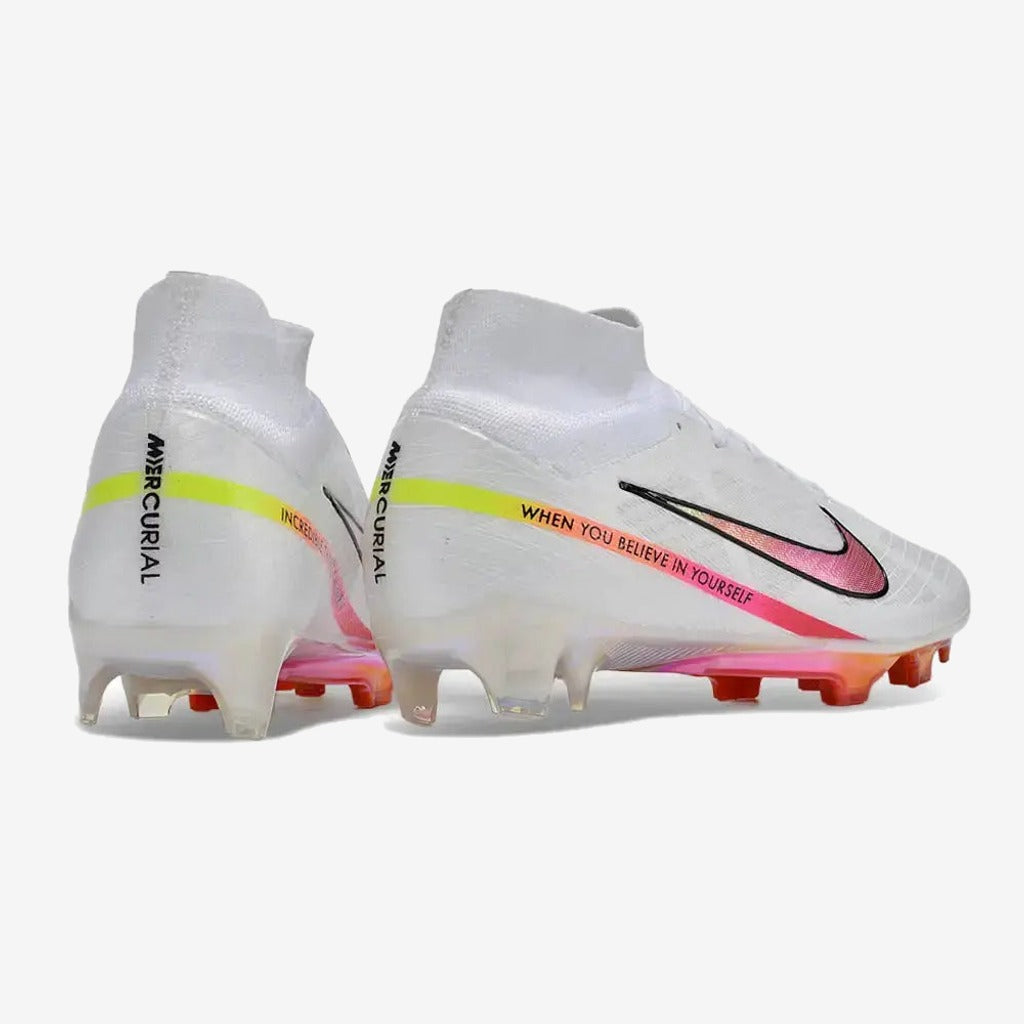Nike Superfly 9 Elite FG x Marcus Rashford Blanc/Rose