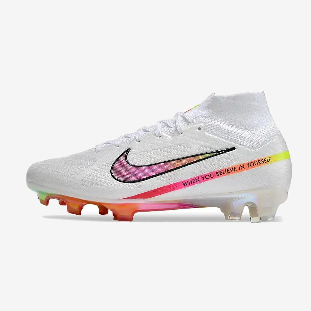 Nike Superfly 9 Elite FG x Marcus Rashford Blanc/Rose