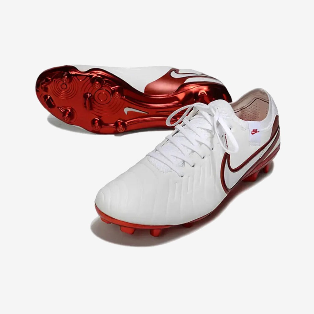 Nike TIEMPO LEGEND 10 ELITE FG CHROMATIC - BLANC/MULTICOLOR