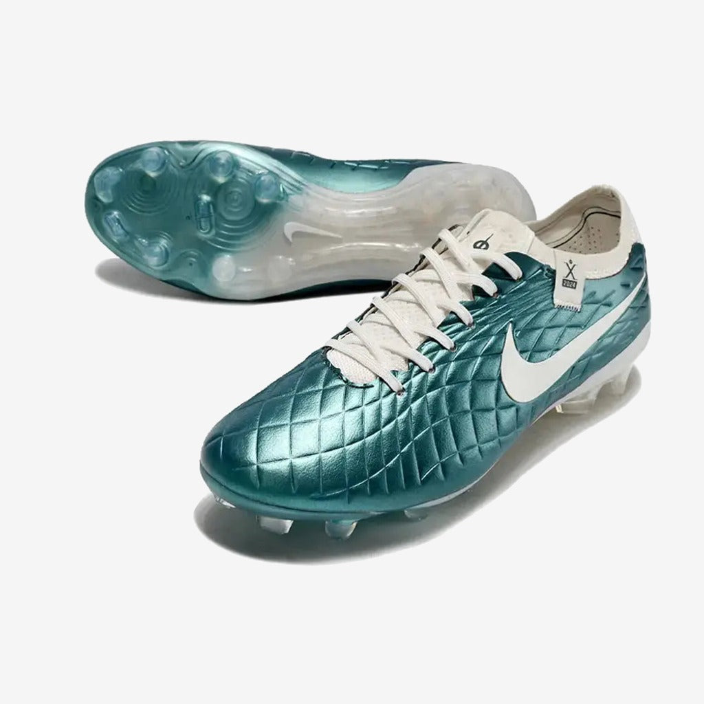 Nike Tiempo Legend 10 Elite FG Emerald - Turquoise/Blanc Cassé