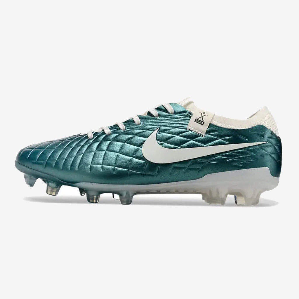 Nike Tiempo Legend 10 Elite FG Emerald - Turquoise/Blanc Cassé