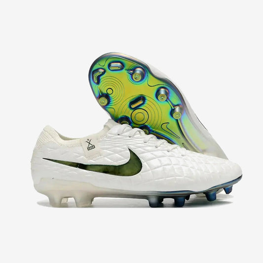 Nike Tiempo Legend 10 Elite FG Pearl - Blanc Cassé/Turquoise