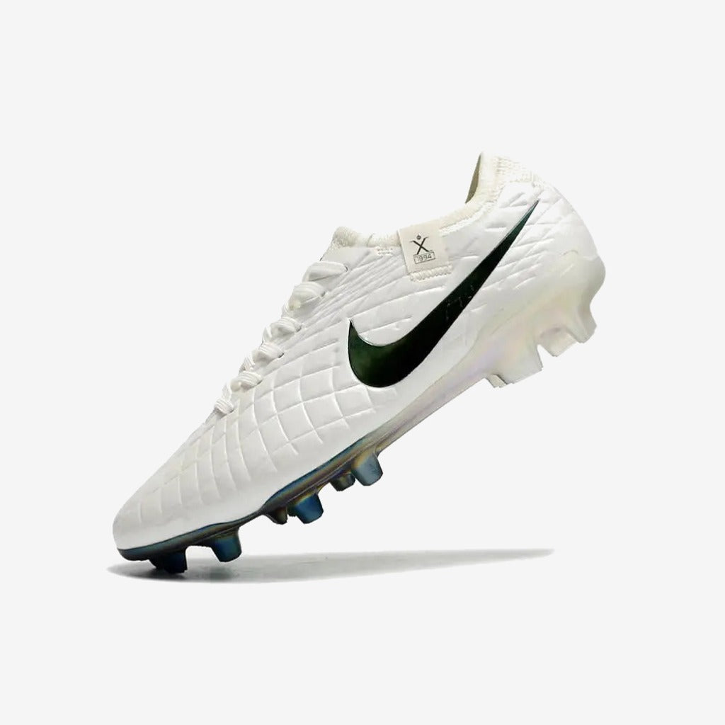 Nike Tiempo Legend 10 Elite FG Pearl - Blanc Cassé/Turquoise