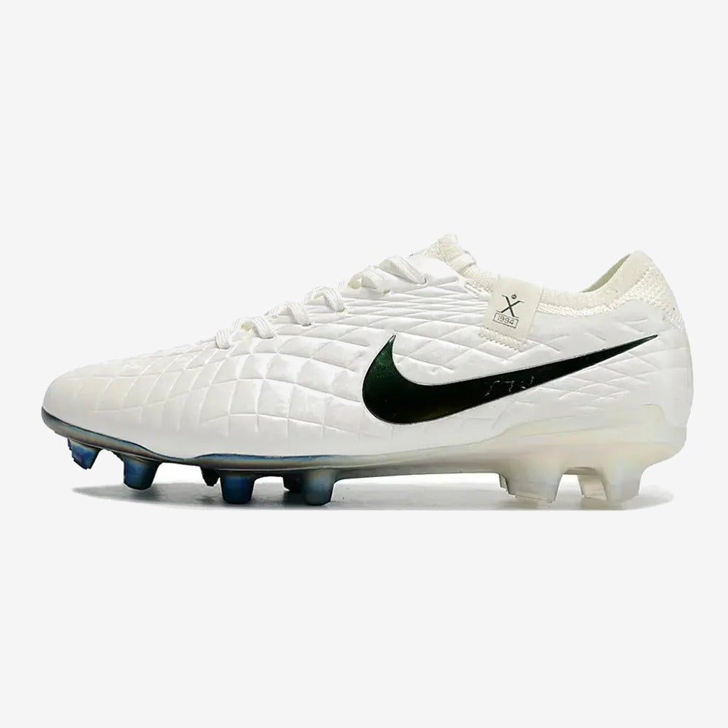 Nike Tiempo Legend 10 Elite FG Pearl - Blanc Cassé/Turquoise