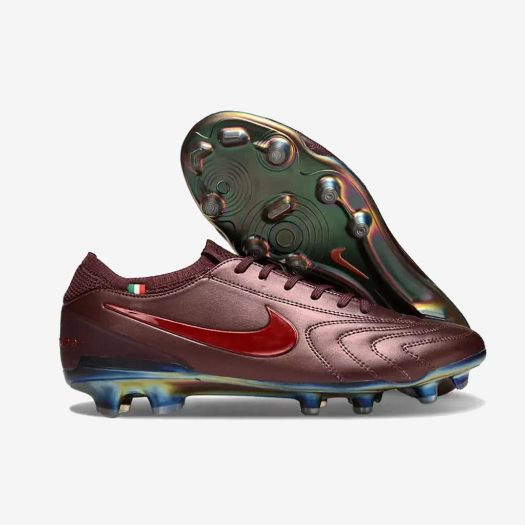 Nike Tiempo Legend 10 Elite Luxe FG Montebelluna Leather Port Wine - Bordeaux/Rouge