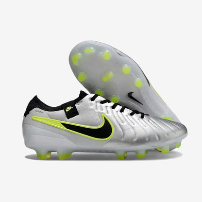 Nike Tiempo Legend 10 Pro FG Mad Voltage - Argenté/Noir/Jaune Fluo