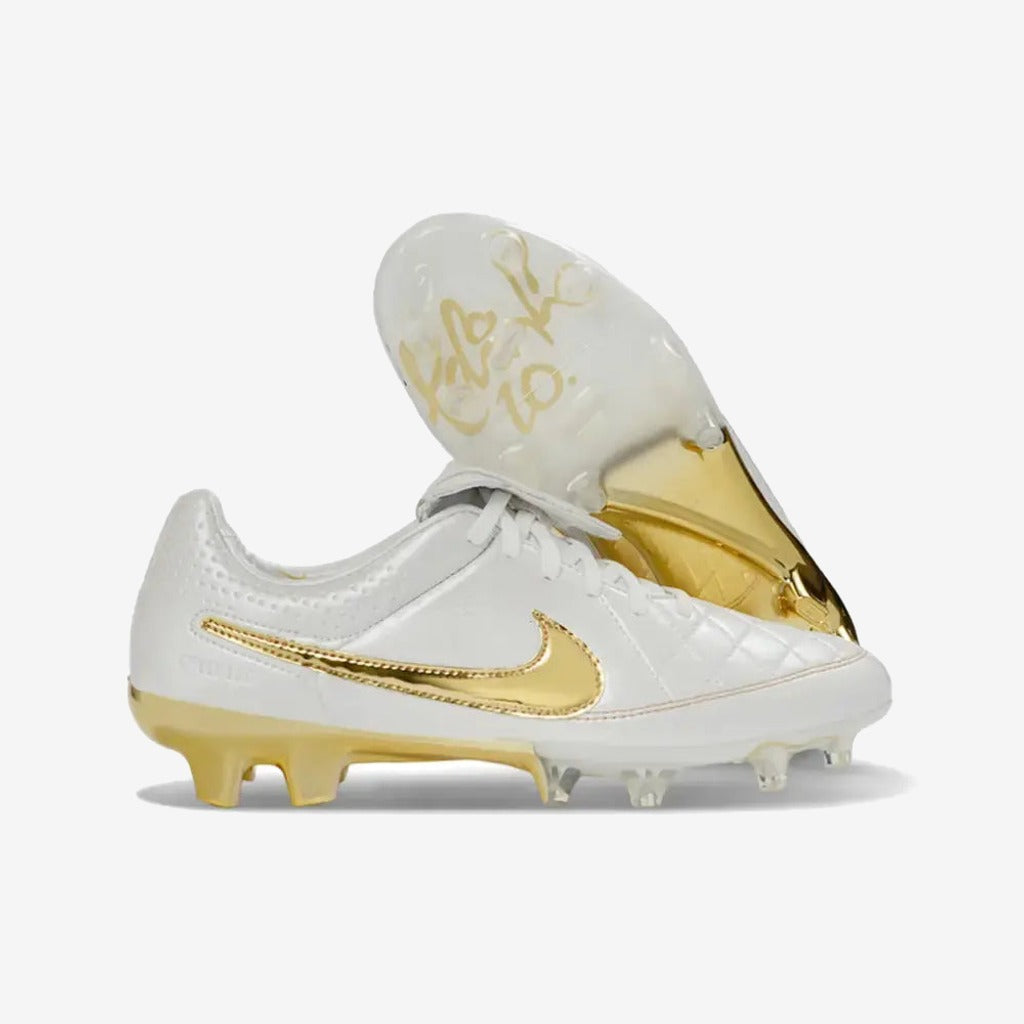Nike Tiempo Legend R10 Touch of Gold - Blanc/OR