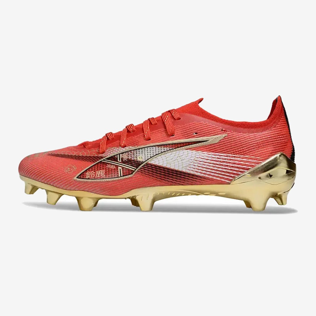 Puma ULTRA 5 ULTIMATE X JAPAN RACETRACK FG/AG - Rouge/Or