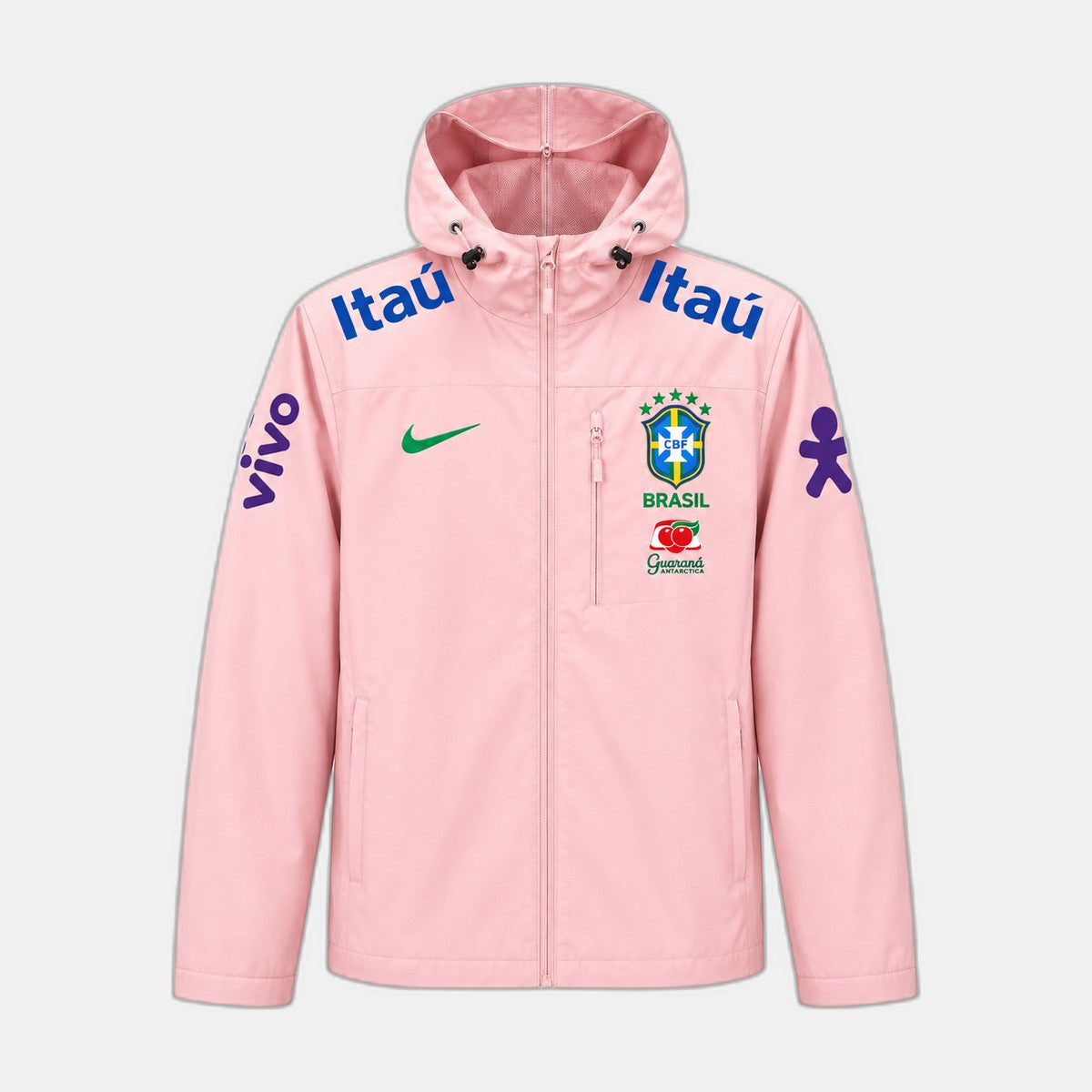 Veste Imperméable Brésil Rose