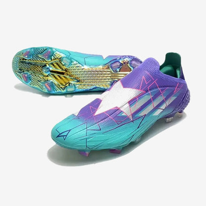 Adidas X Speedflow + FG Champions Code - Violet/Argenté/Turquoise