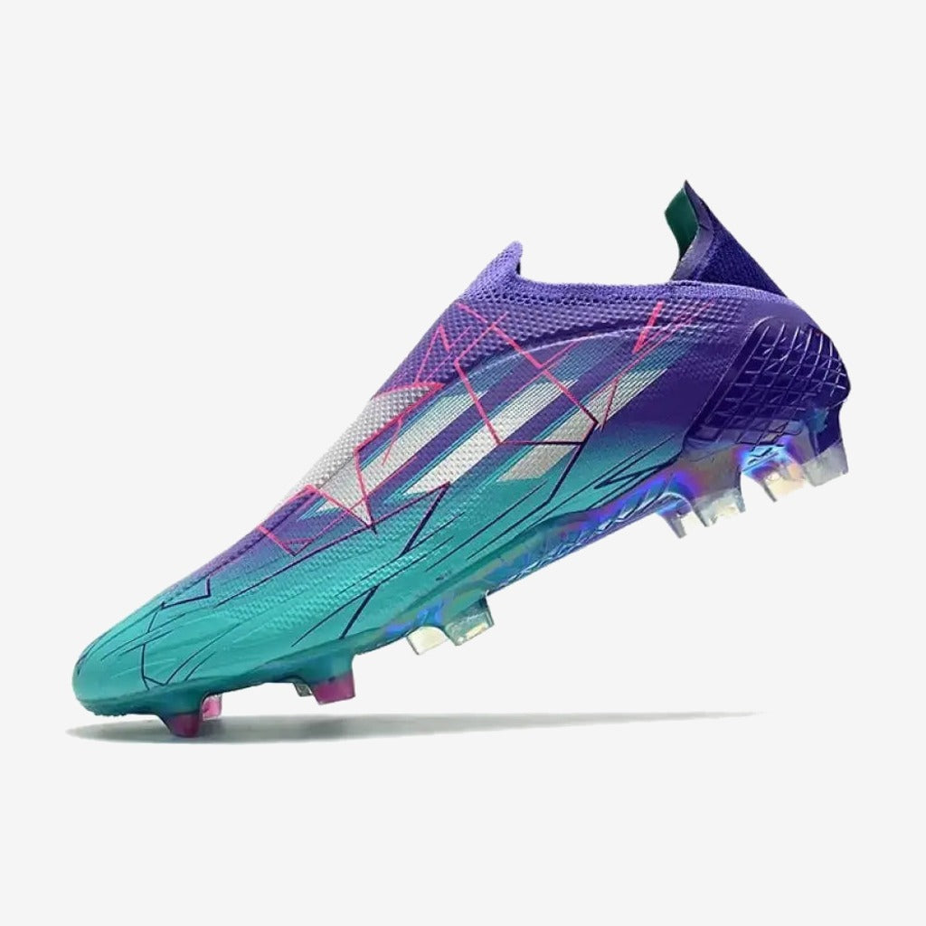 Adidas X Speedflow + FG Champions Code - Violet/Argenté/Turquoise
