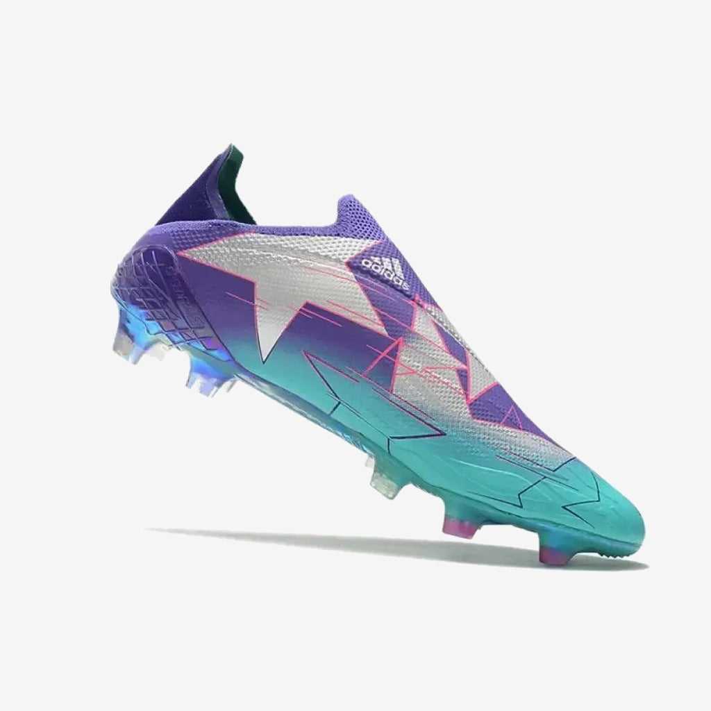 Adidas X Speedflow + FG Champions Code - Violet/Argenté/Turquoise