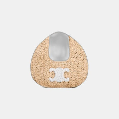 Céline - HOBO BAG IN Raffia and Calfskin